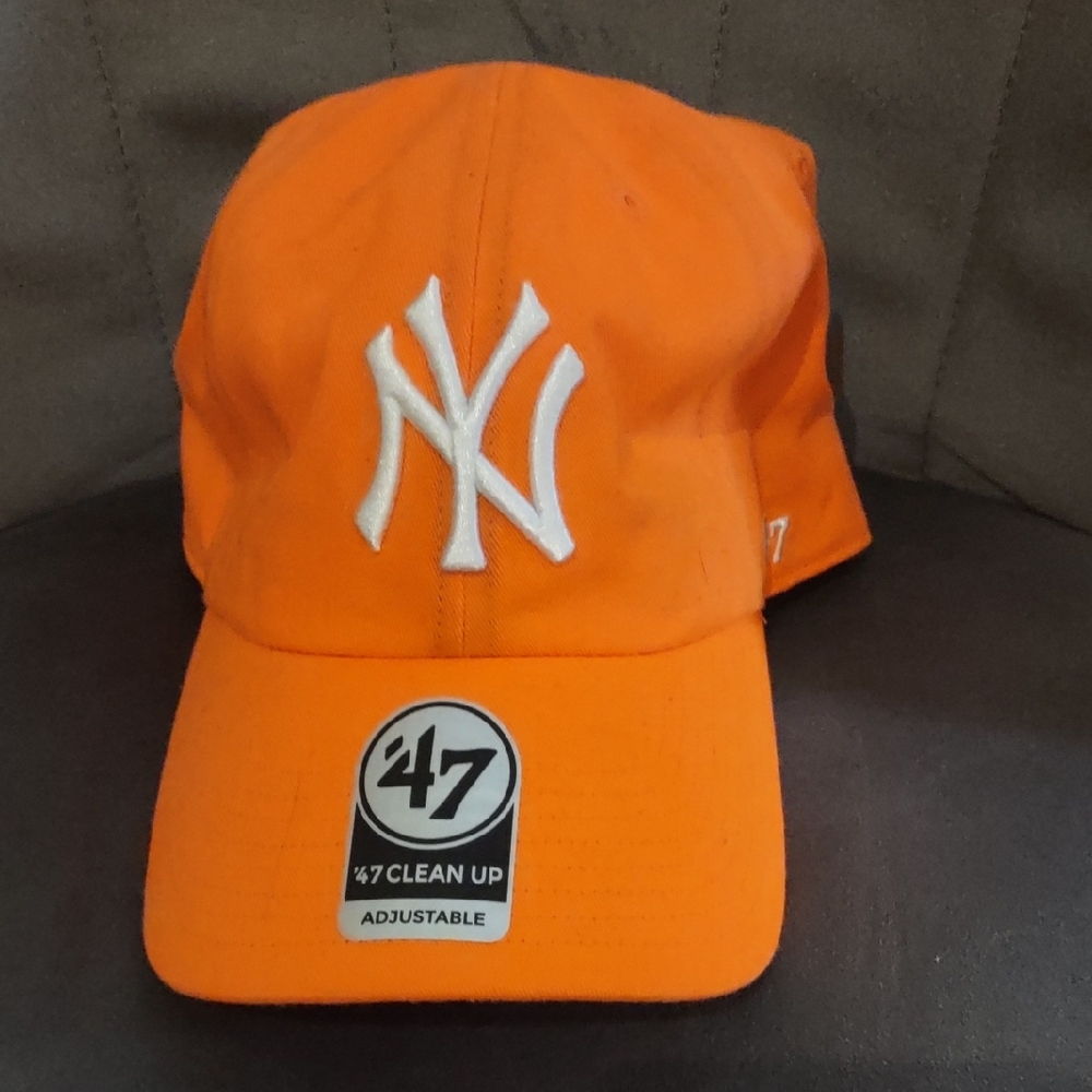 47  Bright Orange NY Cap